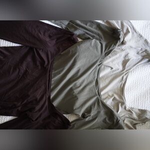 Wundermost Ultra-Soft Nulu Square-Neck Long-Sleeve Bodysuits